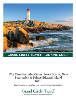 Nova Scotia, New Brunswick & Prince Edward Island