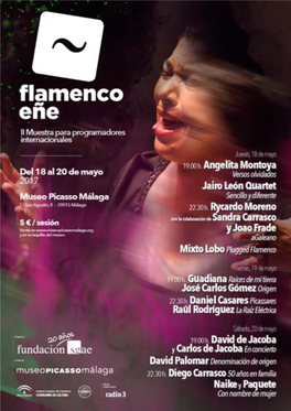 Flamenco Para Programadores Internacionales ‘Flamenco EÑE’ Se Celebra En Málaga Del 18 Al 20 De Mayo