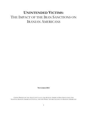 Unintended Victims: the Impact of U.S. Sanctions Against Iran On