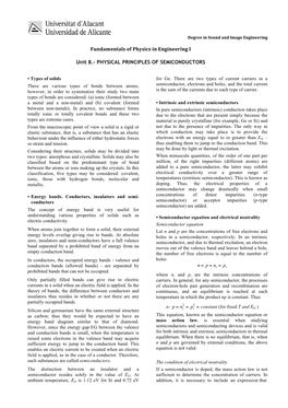 Physical Principles of Semiconductors