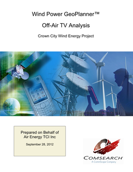 Wind Power Geoplanner™ Off-Air TV Analysis