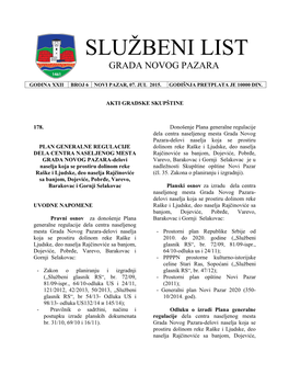 Službeni List Grada Novog Pazara