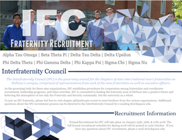 Interfraternity Council Handout