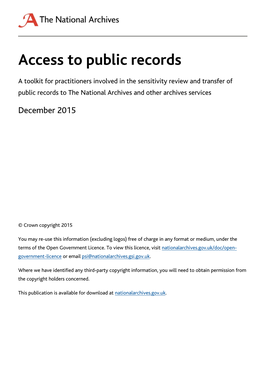 Access to Public Records