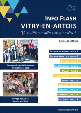 Info Flash VITRY-EN-ARTOIS Une Ville Qui Attire Et Qui Retient