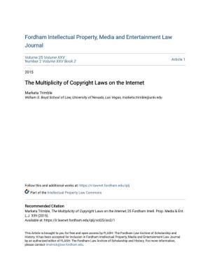 The Multiplicity of Copyright Laws on the Internet