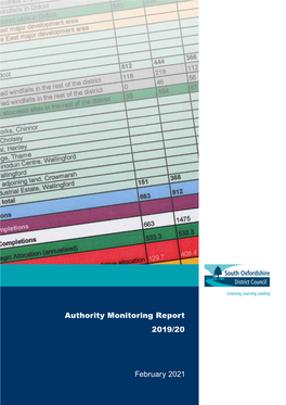 Authority Monitoring Report 2019/20 February 2021