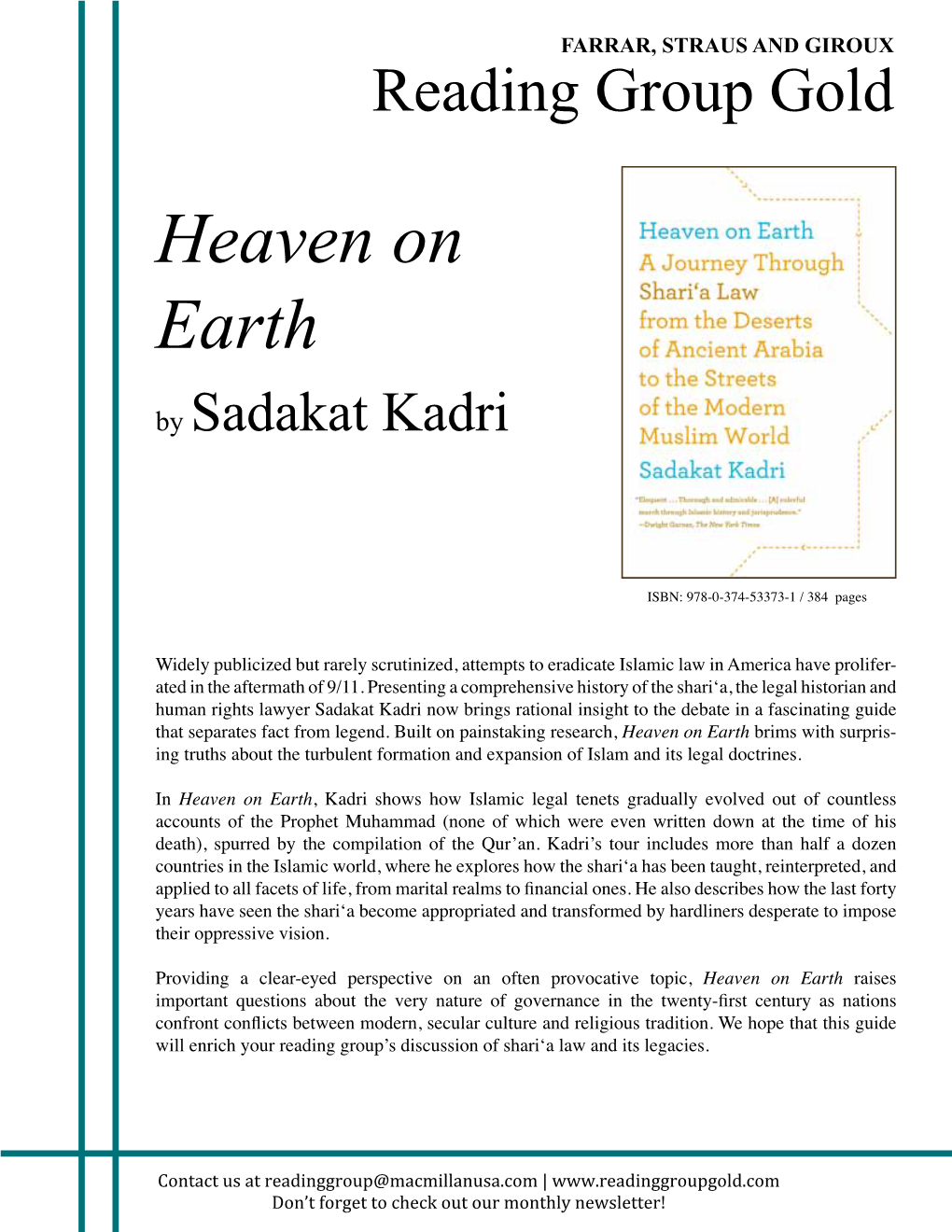 Heaven on Earth by Sadakat Kadri
