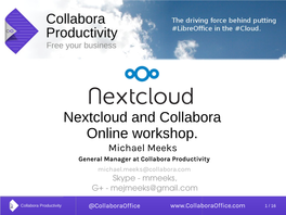 Collabora and Nextcloud