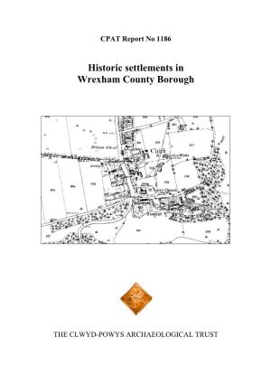 Historic Settlements in Wrexham County Borough