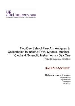 Two Day Sale of Fine Art, Antiques & Collectables to Include Toys