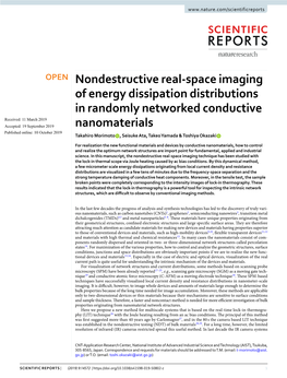 Nondestructive Real-Space Imaging of Energy Dissipation Distributions In