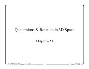 Quaternions & Rotation in 3D Space