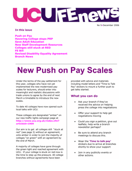 New Push on Pay Scales