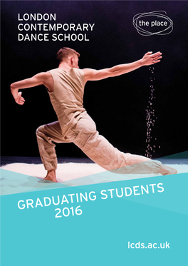 London Contemporary Dance School Graduating Students 2016.Pdf