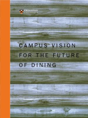 Campus Vision for the Future of Dining