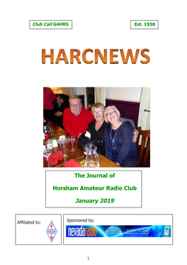 The Journal of Horsham Amateur Radio Club January 2019