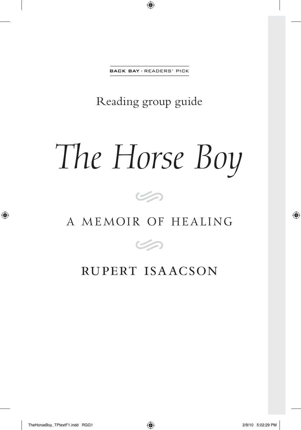 The Horse Boy , a Memoir of Healing , Rupert Isaacson