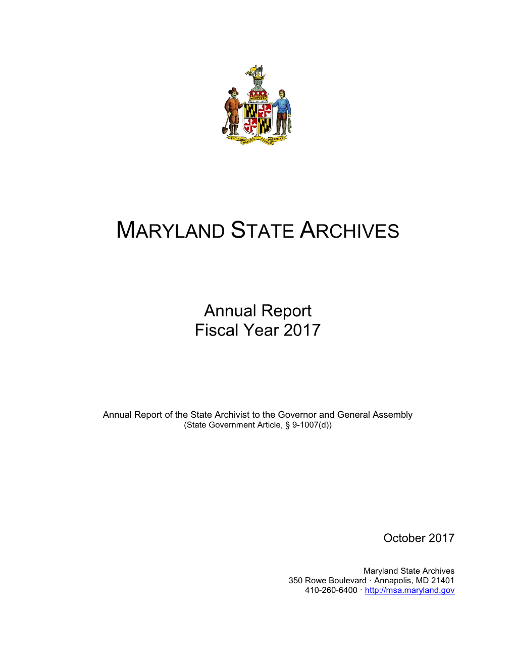 Annual Report Fiscal Year 2017