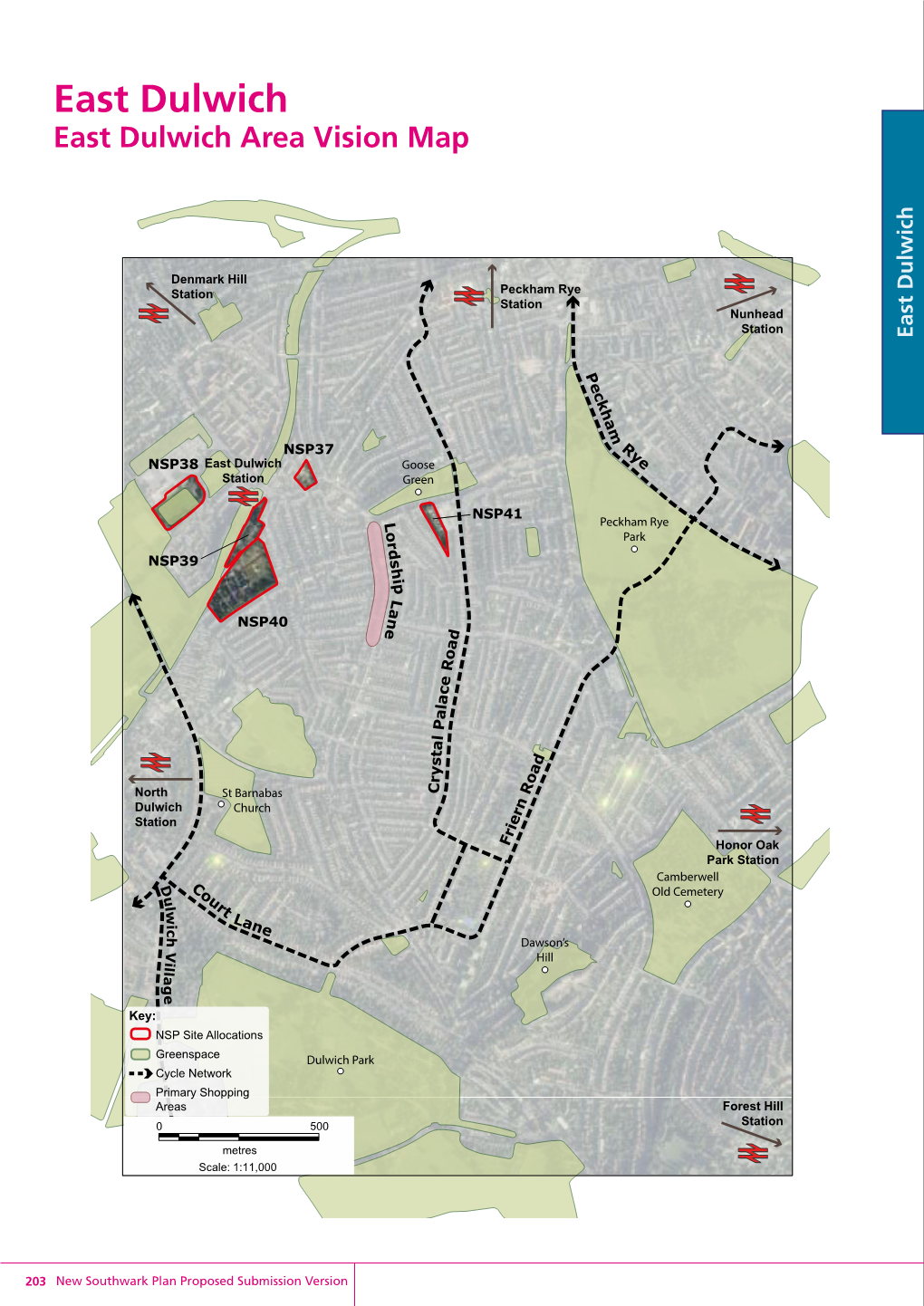 East Dulwich East Dulwich Area Vision Map