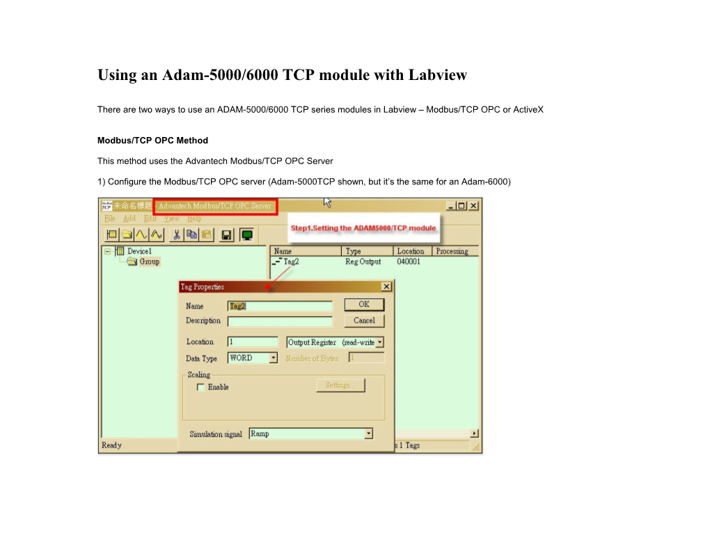 Using an Adam-6000 Module with Labview