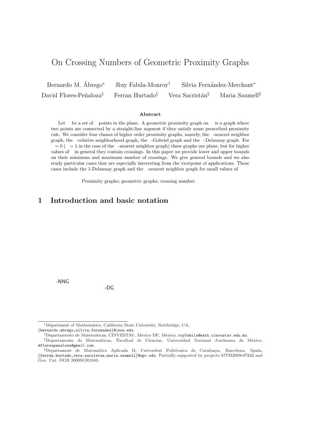 On Crossing Numbers of Geometric Proximity Graphs