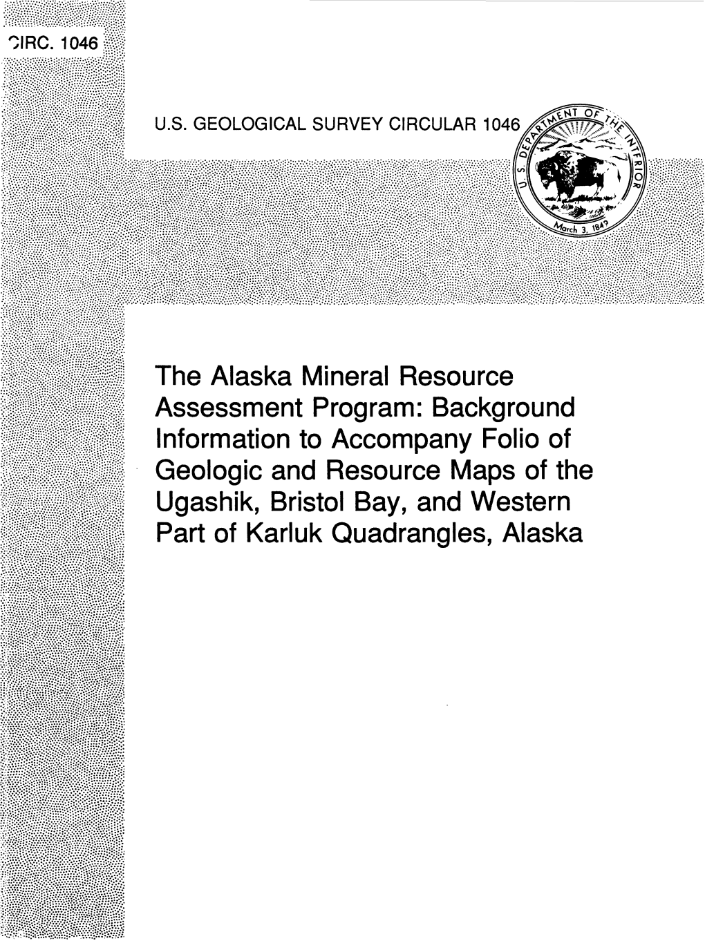 The Alaska Mineral Resource Assessment Program: Background