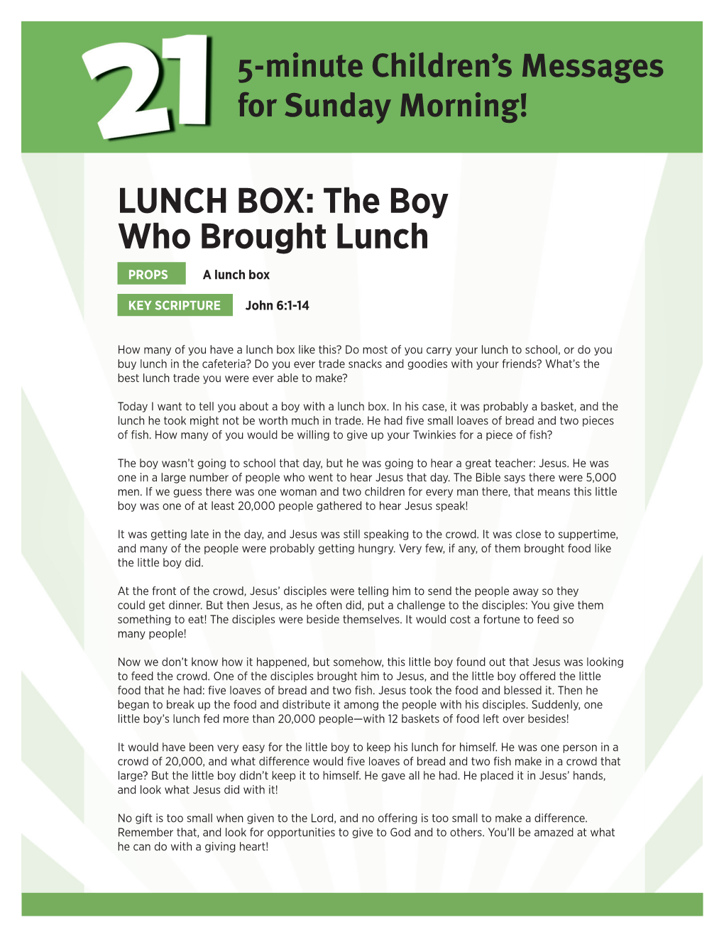 LUNCH BOX: the Boy Who Brought Lunch PROPS a Lunch Box