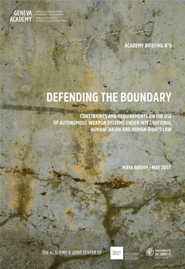 Defending the Boundary: Constraints And