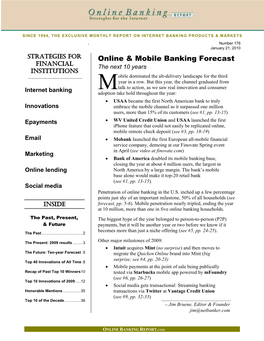 Online & Mobile Banking Forecast