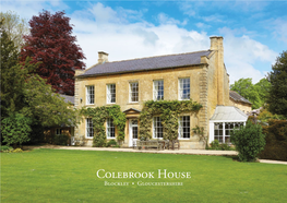 Colebrook House Blockley • Gloucestershire