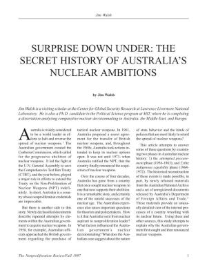 The Secret History of Australia's Nuclear Ambitions