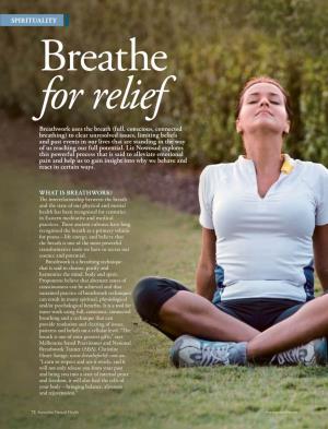 Breathwork Uses the Breath (Full, Conscious