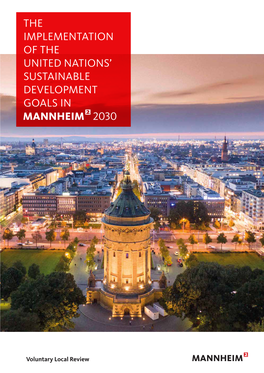 The Implementation of the United Nations's Sustainable Goals in Mannheim 2030