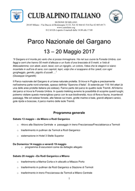 Parco Nazionale Del Gargano