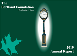 The Portland Foundation 2019 Annual Report