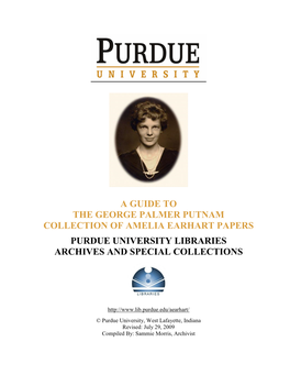 George Palmer Putnam Collection of Amelia Earhart Papers