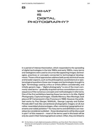 B What Is Digital Photography?
