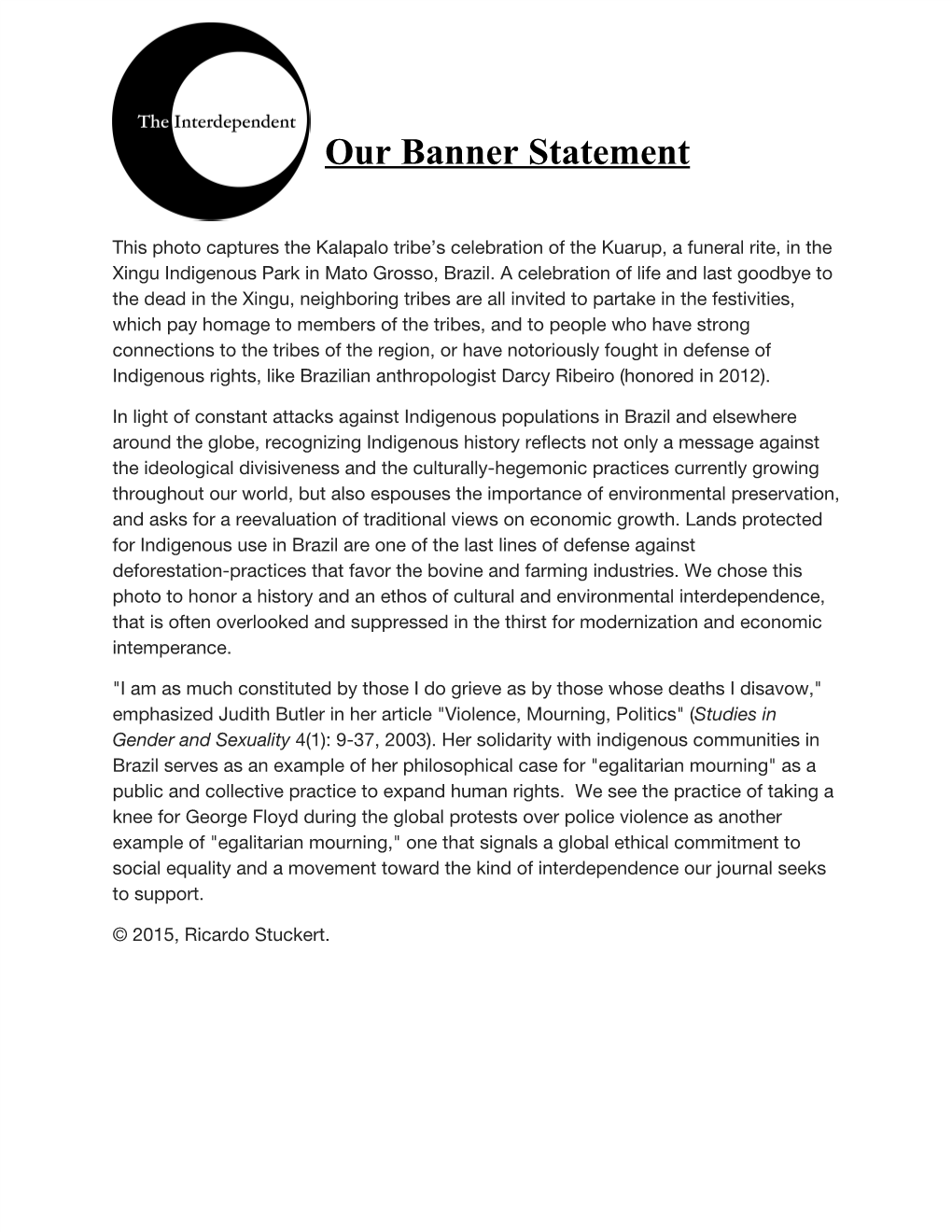 Our Banner Statement