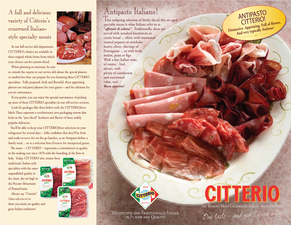 Antipasto Citterio!