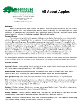 All About Apples Gardeners Helping Gardeners Succeed 2450 S
