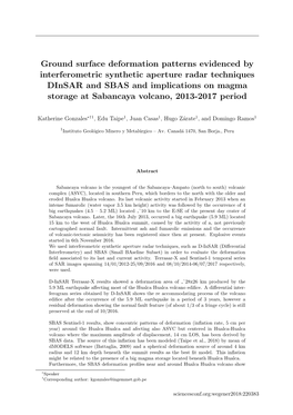 Ground Surface Deformation Patterns Evidenced by Interferometric