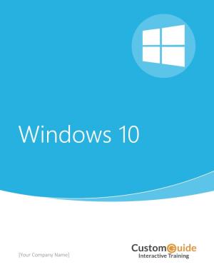 Windows 10 Courseware