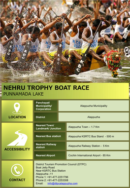 Nehru Trophy Boat Race Punnamada Lake
