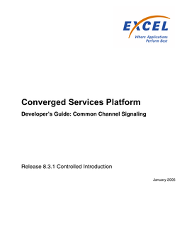CSP Developer's Guide: Common Channel Signaling
