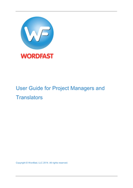 User Guide for Project Managers and Translators