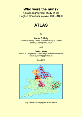 Who Were the Nuns? a Prosopographical Study of the English Convents in Exile 1600–1800