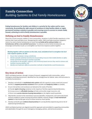Building Systems to End Family Homelessness