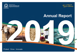 Department of Primary Industries and Regional Development Annual Report 2019 Page I Statement of Compliance
