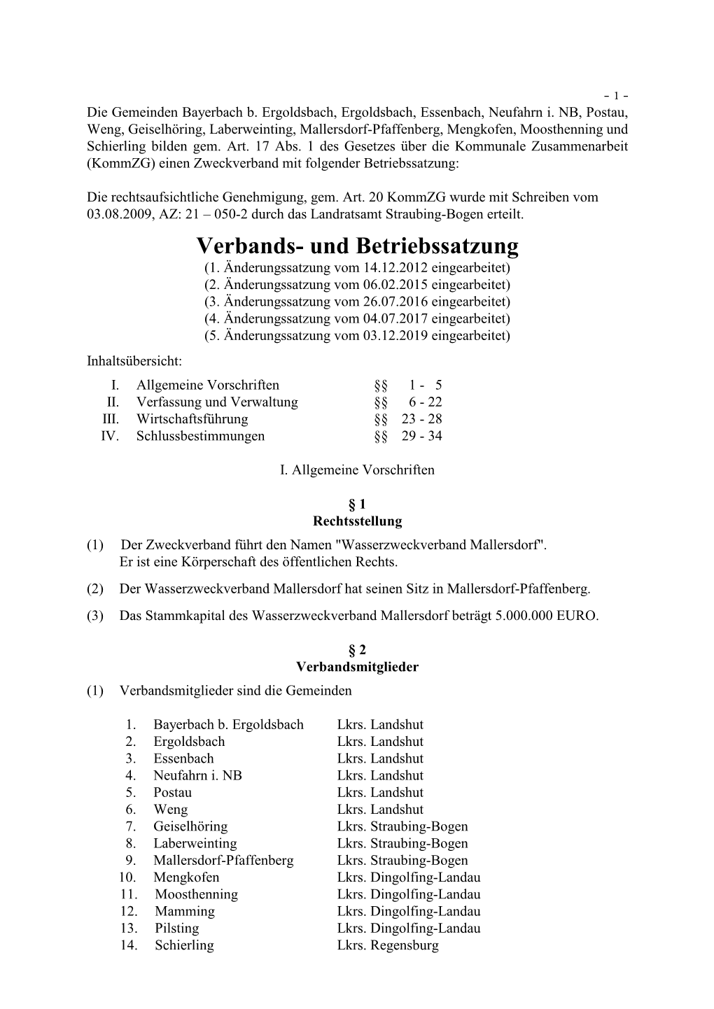 Die Gemeinden Bayerbach B